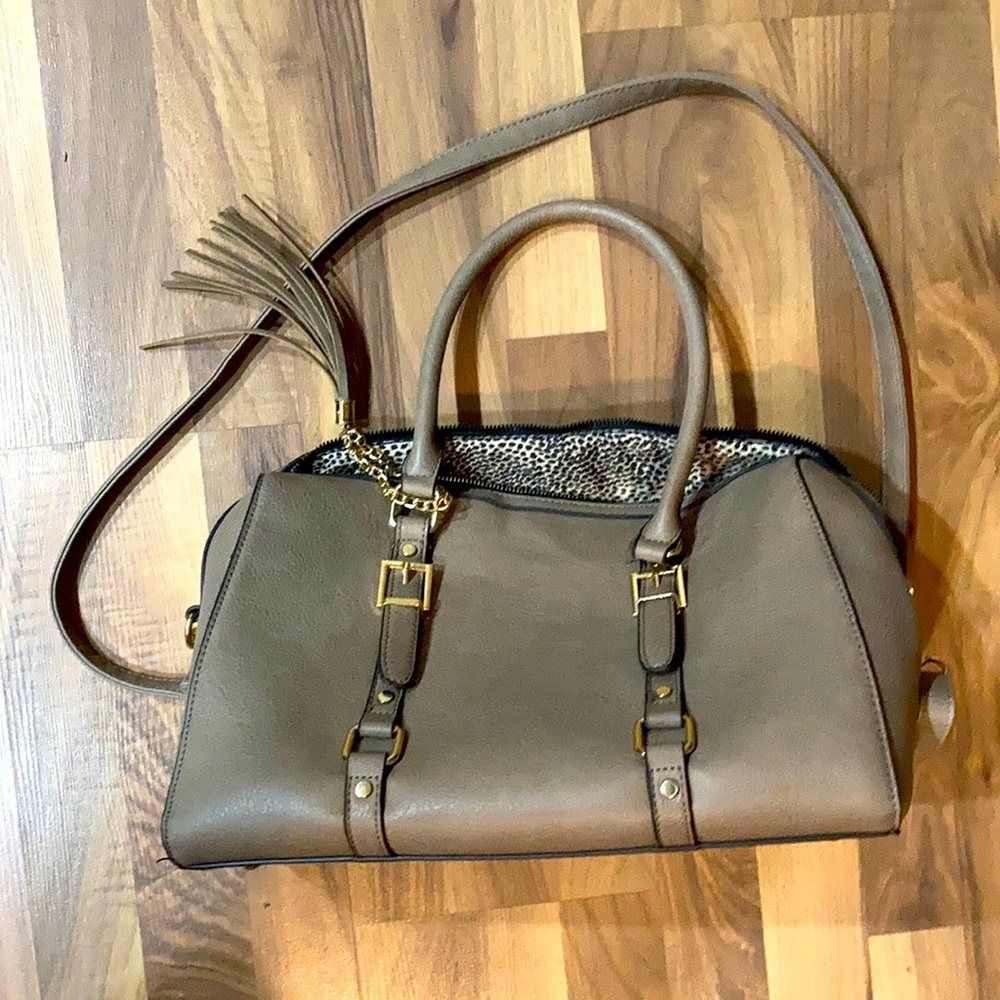 Grey crossbody/tote